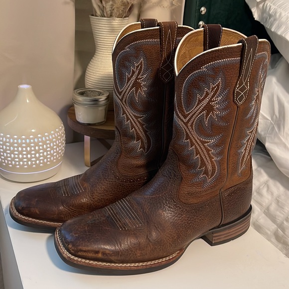 Ariat Men’s QuickDraw Performance Western Boots- Broad Square Toe - Picture 8 of 11